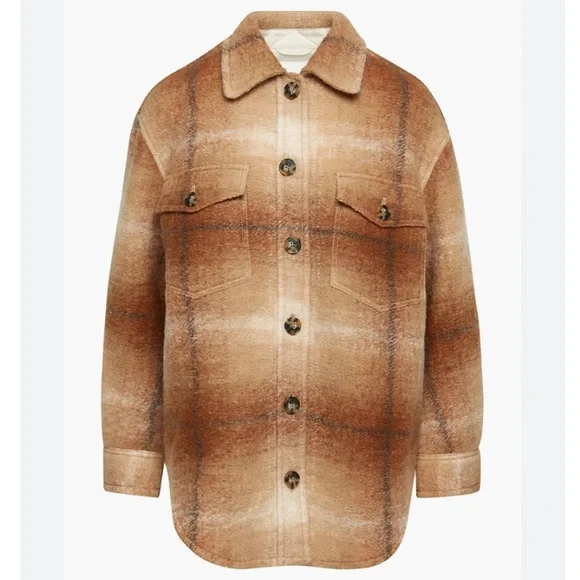 New Wilfred Free The Ganna Shirt Jacket Size XL COLOUR Elaine WLDWD BROWN⭐️⭐️⭐️ - Picture 17 of 17
